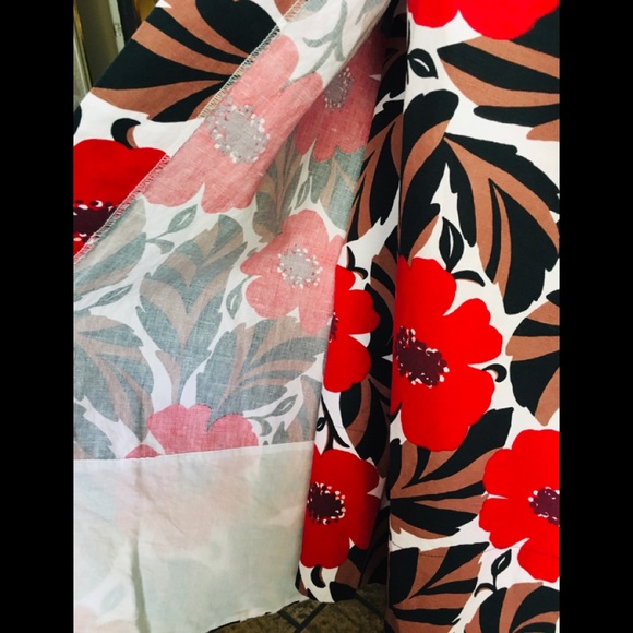 Kate Spade Woven Floral Print Wrap Skirt - Picture 5 of 9